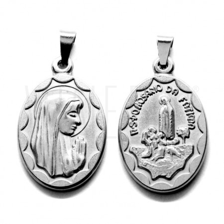 Medalha Nossa Senhora 23x17mm - Aço Inox