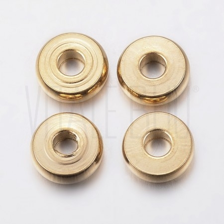 Entremeio (Rosquinha) 6x2mm - Aço Inox Dourado