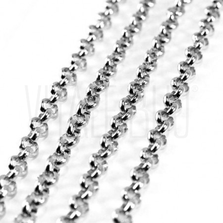 Corrente Elo Redondo 5mm - Aço Inox ( MEIO METRO)